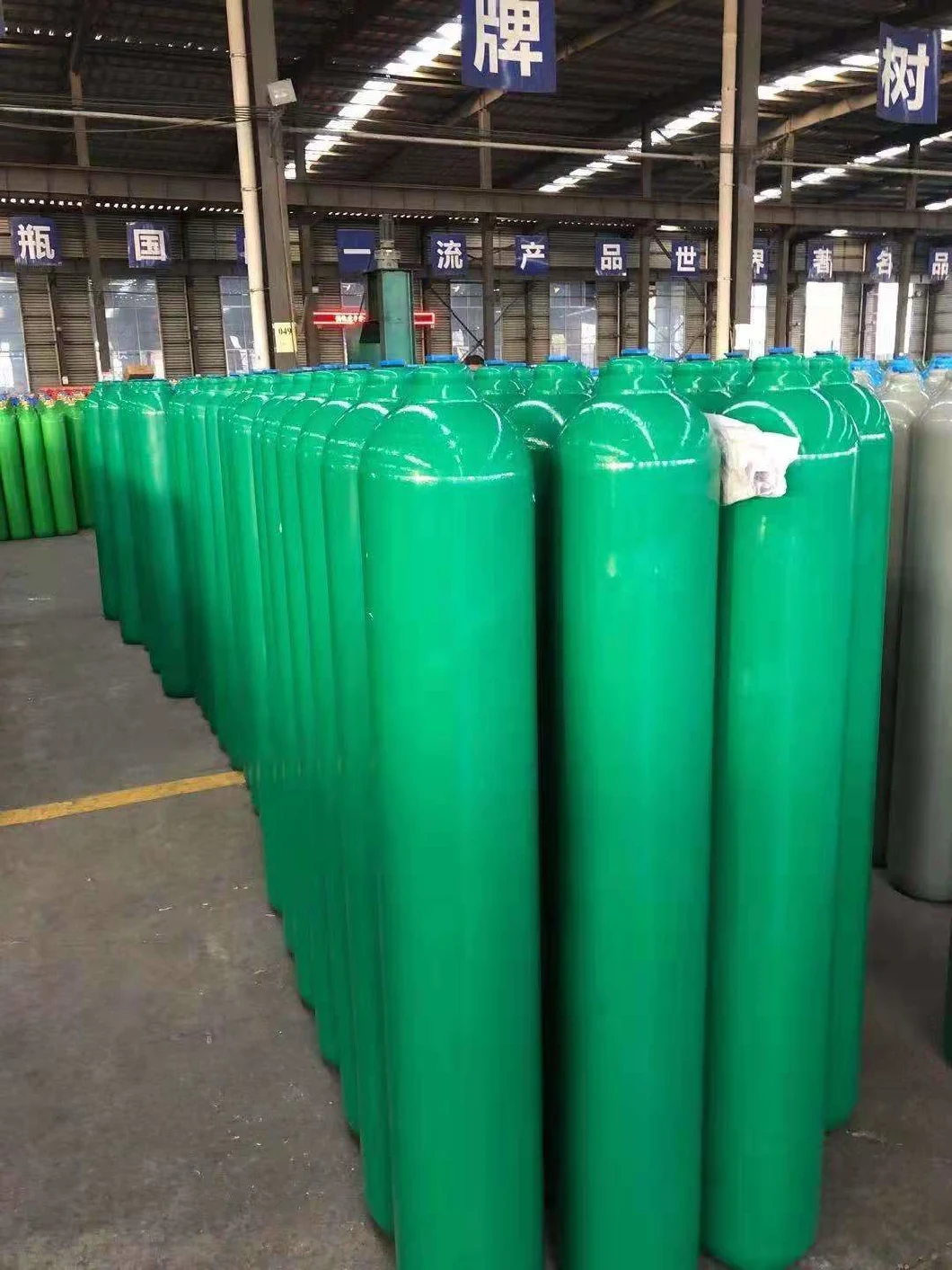 50L 230bar 5.8mm ISO Tped High Pressure Vessel Seamless Steel Oxygen Gas Cylinder
